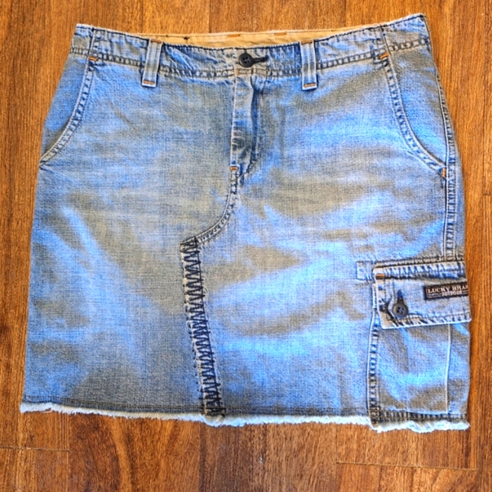 ☘️LUCKY BRAND☘️ Denim Mini Skirt- 100% Cotton-  Sz. 8